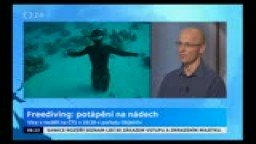 Vlasta Urban a Martin Zajac o freedivingu ve studiu 6 na CT 1